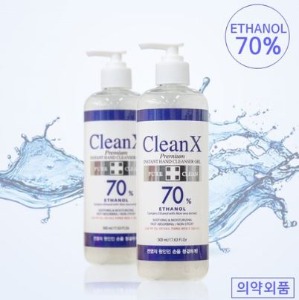 [반값] CleanX 프리미엄 손소독제 500ml 에탄올70% 대용량 손제정제 업소용 병원손소독제